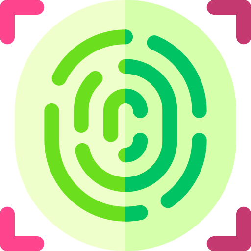 Fingerprint scan biểu tượng