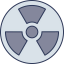 Radiation sign icon 64x64