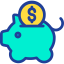 Piggy bank icon 64x64