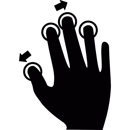 Push and expand icon