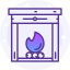 Fireplace icon 64x64
