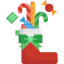 Christmas sock icon 64x64
