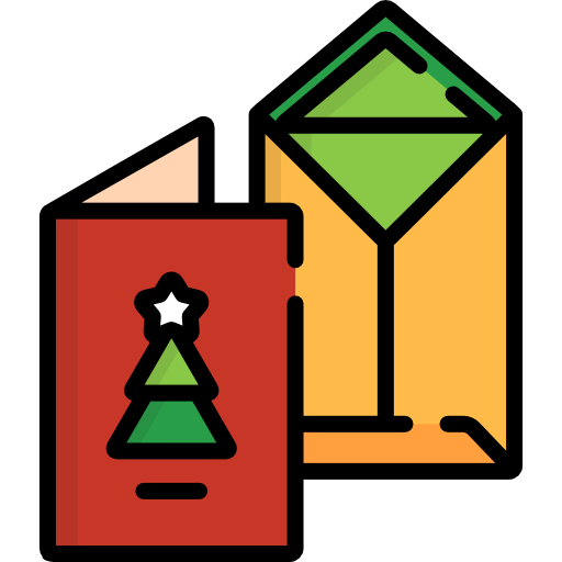Christmas card icon