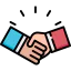 Shake hands icon 64x64