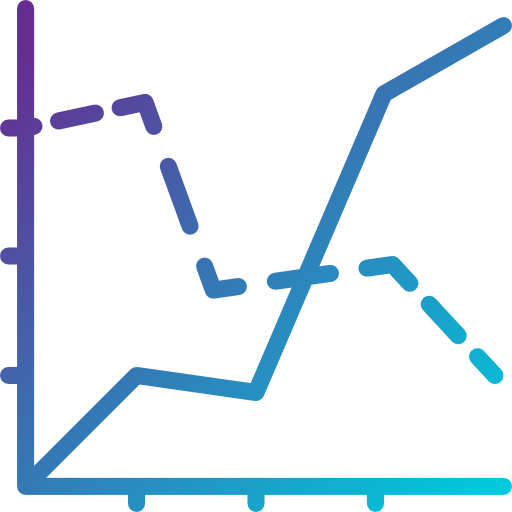 Line chart icon