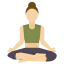 Yoga pose icon 64x64
