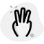 Три пальца иконка 64x64
