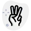 Three fingers icon 64x64
