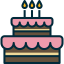 Birthday cake icon 64x64