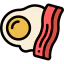 Egg and bacon icon 64x64