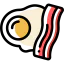 Egg and bacon icon 64x64