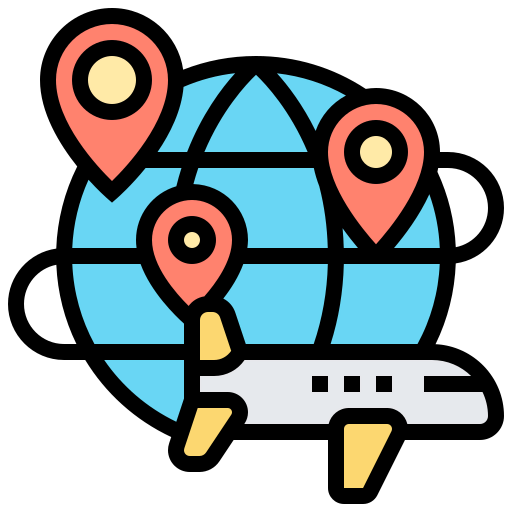 Global shipping icon