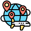 Global shipping icon 64x64