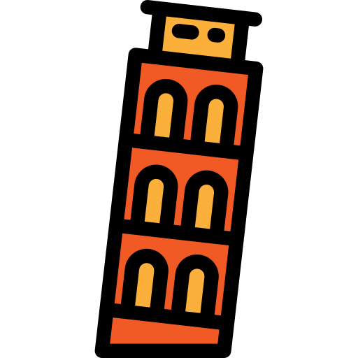 Leaning tower of pisa icon