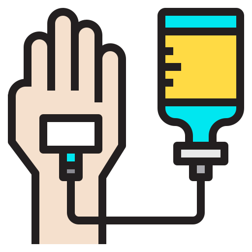 Intravenous saline drip icône