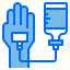 Intravenous saline drip icon 64x64