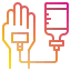Intravenous saline drip icon 64x64