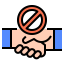 Hand shake icon 64x64