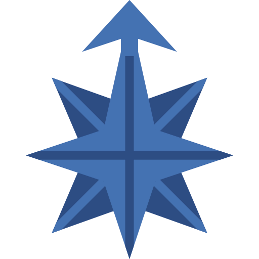 Cardinal points icon