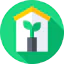 Eco house icon 64x64