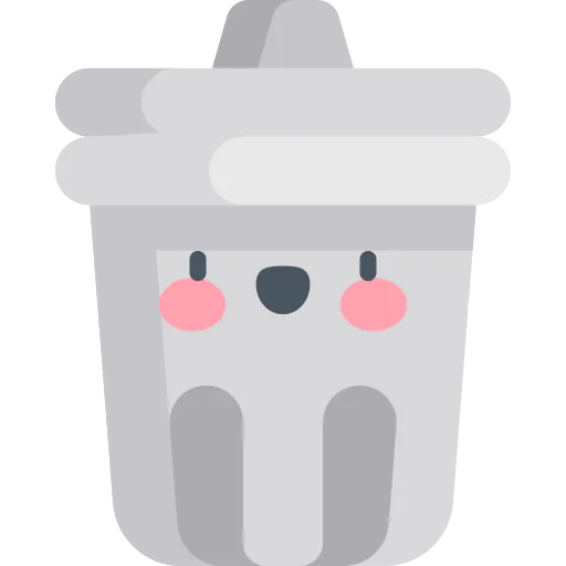 Trash can icon