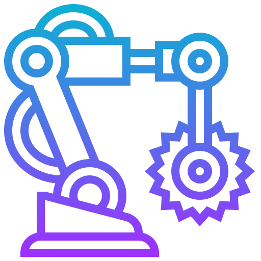 Robot arm icon