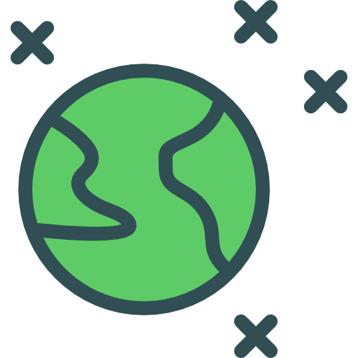 Planet earth icon