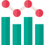 Bar chart icon 64x64