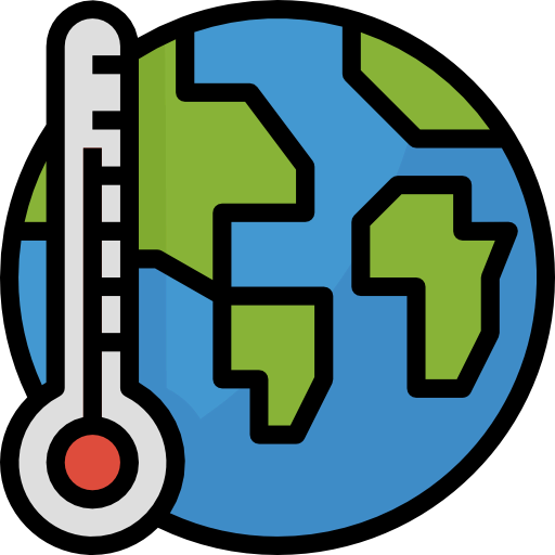 Global warming icon