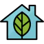 Eco house icon 64x64