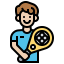 Tennis player icon 64x64