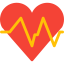 Heart beat icon 64x64
