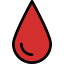 Blood drop ícono 64x64