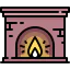 Fireplace icon 64x64