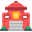 Fire station icon 64x64