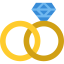 Wedding rings icon 64x64