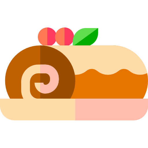 Roll cake icon