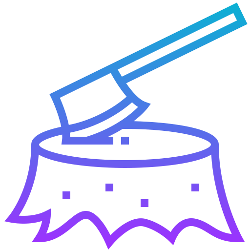 Tree stump icon