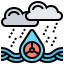 Acid rain icon 64x64