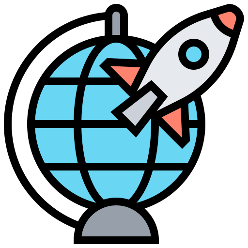 Rocket launch icon
