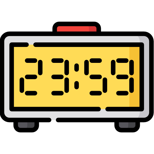 Digital clock ícono