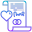 Marriage certificate icon 64x64