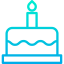 Birthday cake icon 64x64