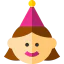 Birthday girl icon 64x64