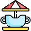 Tea cup ride icon 64x64