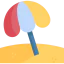 Sun umbrella icon 64x64