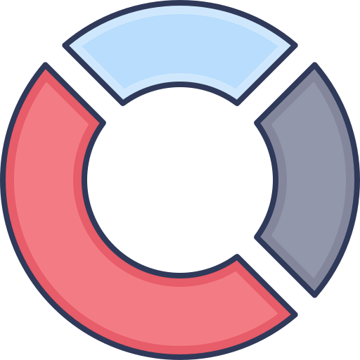 Pie graph icon