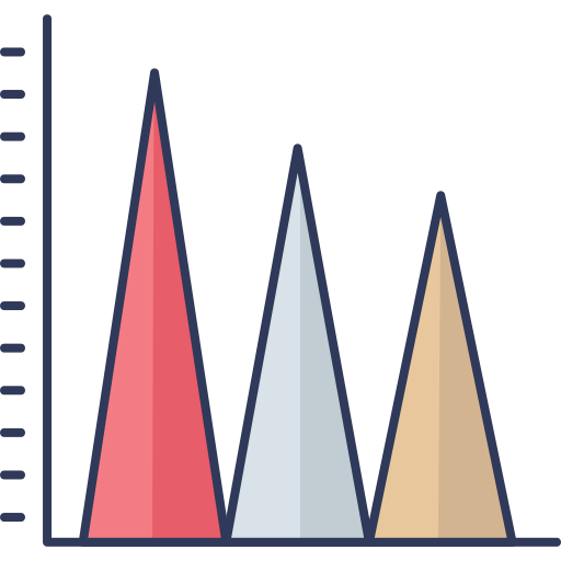 Line graph biểu tượng