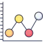 Line graph icon 64x64