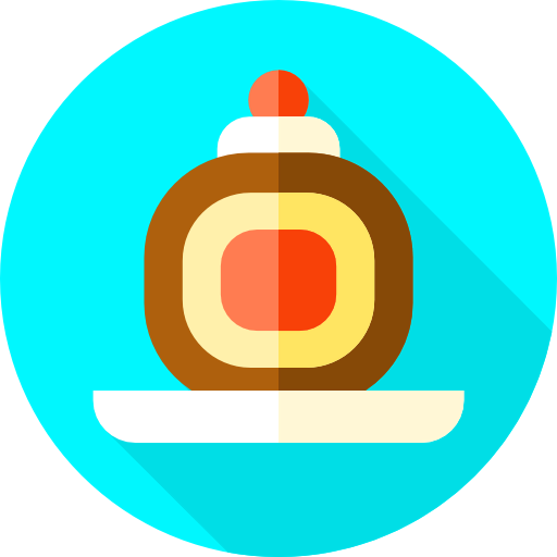 Roll cake icon